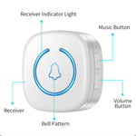 M8 Commercial Wireless Sensor Infrared Motion Detector Welcome Doorbell Chime with 1 Transmitter + 1 Receiver