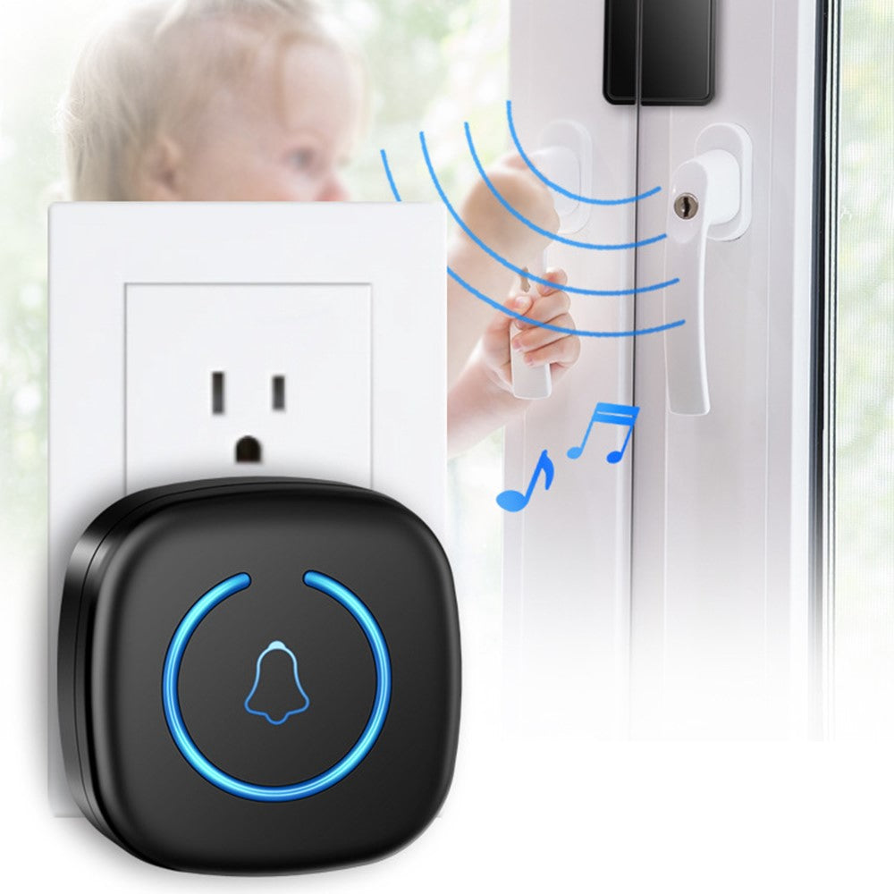 M8 Commercial Wireless Door Magnet Sensor Chime Welcome Visitor Alert with 2 Transmitter + 1 Receiver
