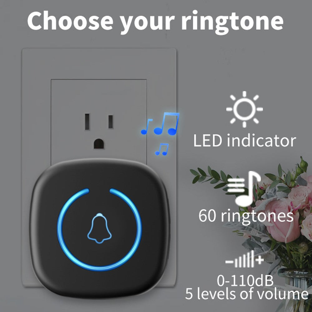 M8 Commercial Wireless Door Magnet Sensor Chime Welcome Visitor Alert with 2 Transmitter + 1 Receiver