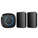M8 Commercial Wireless Door Magnet Sensor Chime Welcome Visitor Alert with 2 Transmitter + 1 Receiver
