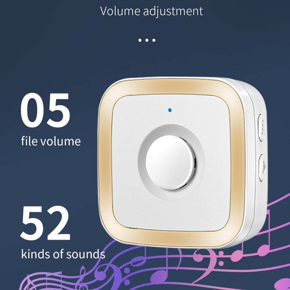 M12 52 Musics Wireless Sensor Welcome Doorbell Shop Entry Detector Alarm with 2 Transmitter + 1 Receiver