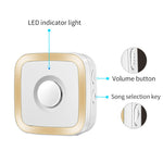 M12 52 Musics Wireless Sensor Welcome Doorbell Shop Entry Detector Alarm with 2 Transmitter + 1 Receiver