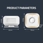 M12 52 Musics Wireless Sensor Welcome Doorbell Shop Entry Detector Alarm with 2 Transmitter + 1 Receiver