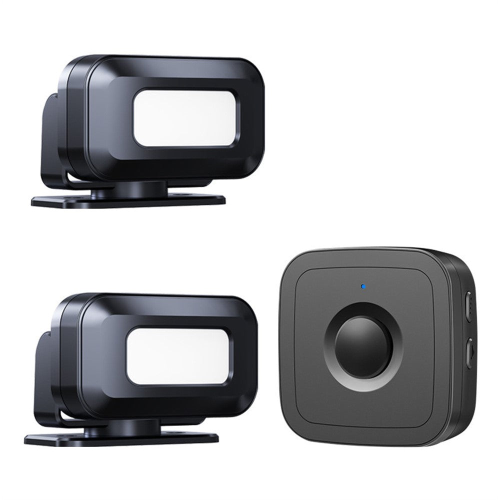 M12 52 Musics Wireless Sensor Welcome Doorbell Shop Entry Detector Alarm with 2 Transmitter + 1 Receiver