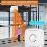 M12 52 Musics Wireless Sensor Welcome Doorbell Shop Entry Detector Alarm with 3 Transmitter + 1 Receiver