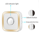 M12 52 Musics Wireless Sensor Welcome Doorbell Shop Entry Detector Alarm with 3 Transmitter + 1 Receiver