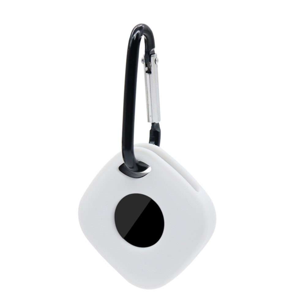 For Tile Mate (2024) Silicone Case Bluetooth-compatible Tracker Protective Cover with Keychain