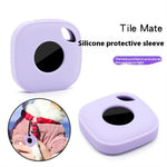 For Tile Mate (2024) Silicone Case Bluetooth-compatible Tracker Protective Cover with Keychain