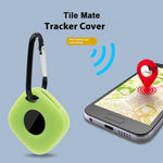 For Tile Mate (2024) Silicone Case Bluetooth-compatible Tracker Protective Cover with Keychain