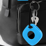 For Tile Mate (2024) Silicone Case Bluetooth-compatible Tracker Protective Cover with Keychain