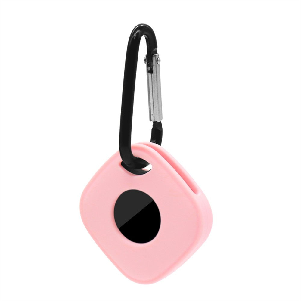 For Tile Mate (2024) Silicone Case Bluetooth-compatible Tracker Protective Cover with Keychain