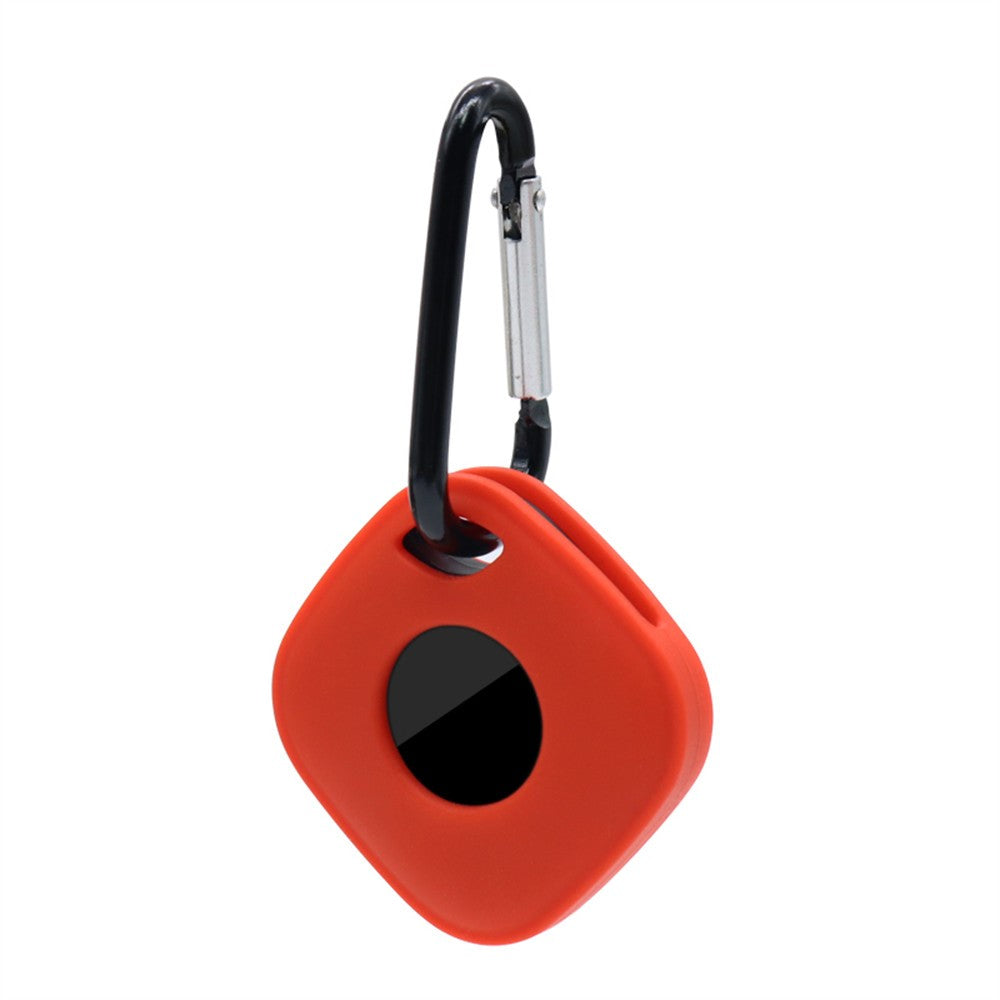 For Tile Mate (2024) Silicone Case Bluetooth-compatible Tracker Protective Cover with Keychain