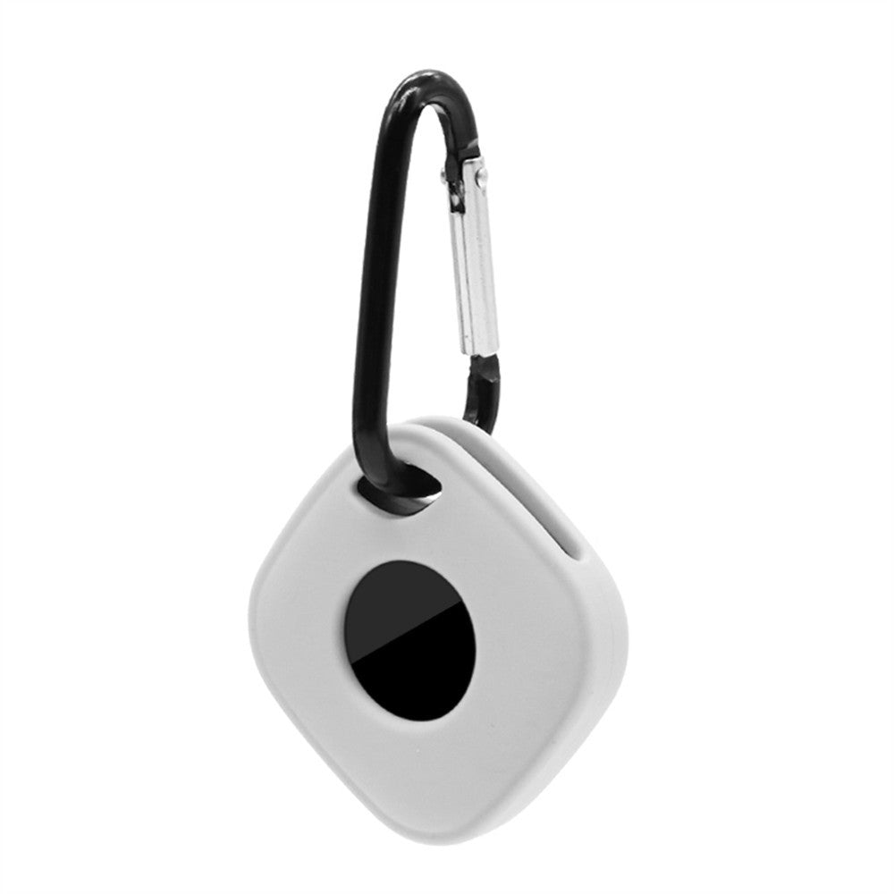 For Tile Mate (2024) Silicone Case Bluetooth-compatible Tracker Protective Cover with Keychain