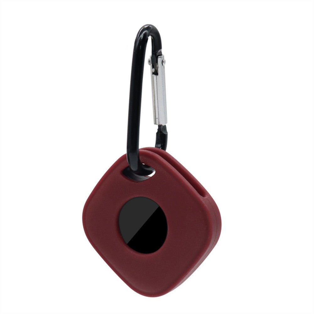 For Tile Mate (2024) Silicone Case Bluetooth-compatible Tracker Protective Cover with Keychain