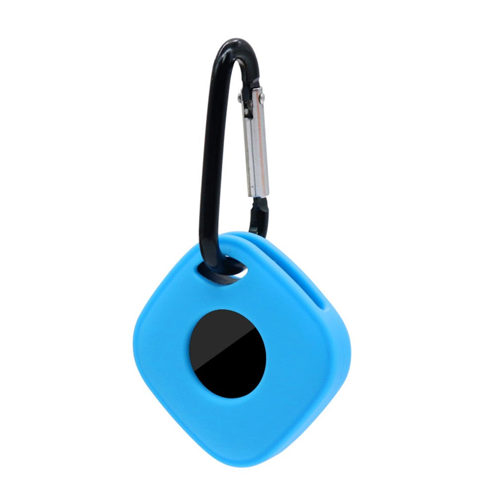 For Tile Mate (2024) Silicone Case Bluetooth-compatible Tracker Protective Cover with Keychain