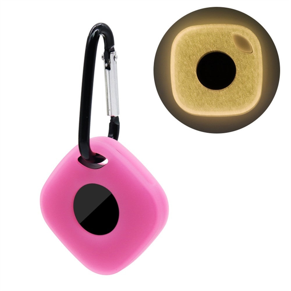 For Tile Mate (2024) Silicone Case Bluetooth-compatible Tracker Protective Cover with Keychain