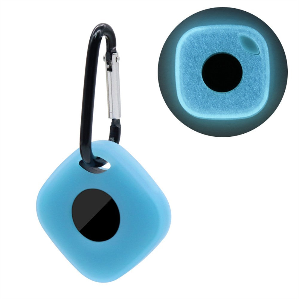 For Tile Mate (2024) Silicone Case Bluetooth-compatible Tracker Protective Cover with Keychain