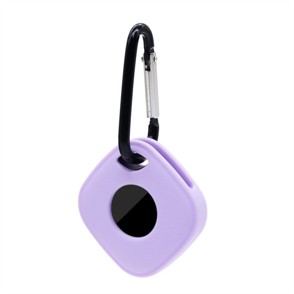 For Tile Mate (2024) Silicone Case Bluetooth-compatible Tracker Protective Cover with Keychain