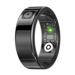 SR08 Digitalt Display Smart Ring Søvn Tracker Blodsyre Pulsmåler Ring (Magnetisk kabelopladning)