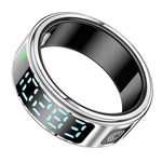 SR08 Digitalt Display Smart Ring Søvn Tracker Blodsyre Pulsmåler Ring (Magnetisk kabelopladning)
