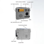 1195BT Udendørs Nød AM FM Radio Bluetooth-kompatibel Afspiller Håndsvinggenerator med Powerbank-funktion (EU-version)
