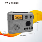 1195BT Udendørs Nød AM FM Radio Bluetooth-kompatibel Afspiller Håndsvinggenerator med Powerbank-funktion (EU-version)