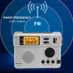 1195BT Udendørs Nød AM FM Radio Bluetooth-kompatibel Afspiller Håndsvinggenerator med Powerbank-funktion (EU-version)