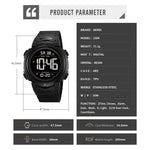 SKMEI 2304 Multifunction Digital Watch Outdoor Dual Time Electronic Wristwatch with EL Backlight