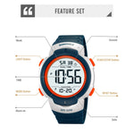 SKMEI 2304 Multifunction Digital Watch Outdoor Dual Time Electronic Wristwatch with EL Backlight