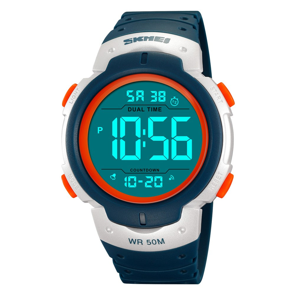 SKMEI 2304 Multifunction Digital Watch Outdoor Dual Time Electronic Wristwatch with EL Backlight