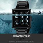 SKMEI 2312 Multifunctional Electronic Watch Date Display Square Digital Wristwatch for Men