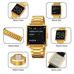 SKMEI 2312 Multifunctional Electronic Watch Date Display Square Digital Wristwatch for Men