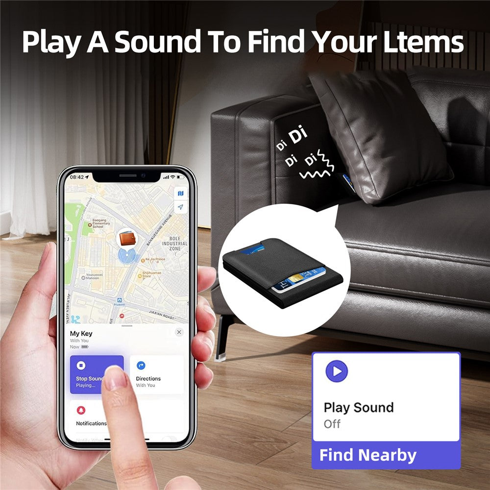 K01 Card Bag Design Magnetic Global Finder Key Wallet Anti-Lost Tracker for iOS