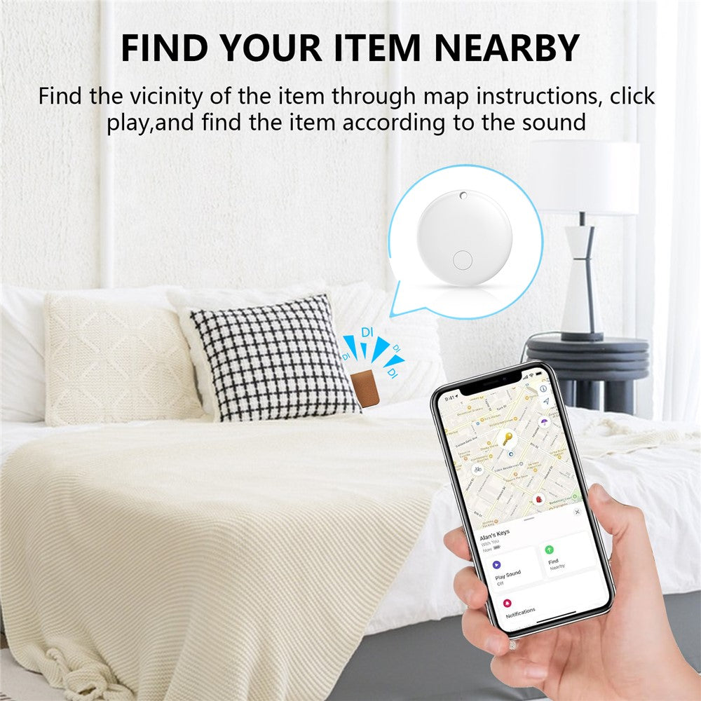T01 Bicycle Bell Design Key Wallet Anti-Lost Tracker Smart Finder for iOS Only