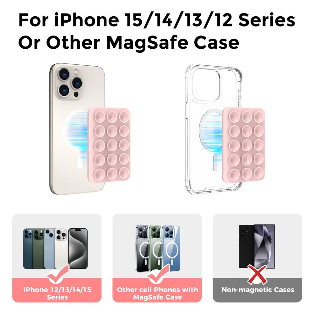 AHASTYLE PT-CY202 Magnetic Silicone Cup Phone Holder Multi-Function Phone Mount