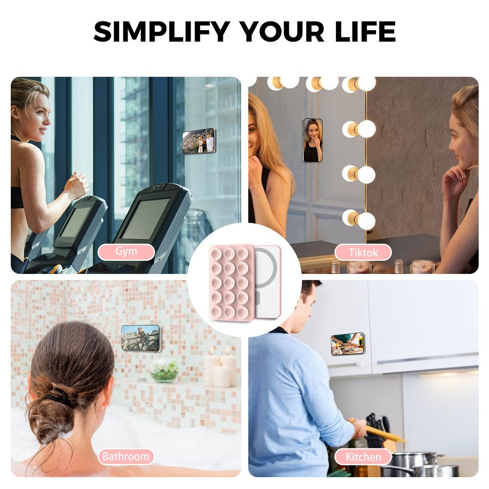 AHASTYLE PT-CY202 Magnetic Silicone Cup Phone Holder Multi-Function Phone Mount