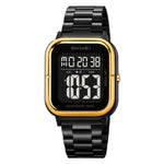 SKMEI 2316 50m Waterproof Digital Watch Square Electronic Wristwatch with EL Backlight and Stopwatch