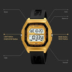 SKMEI 2282 Outdoor Sports Electronic Watch Waterproof Countdown Chronograph with EL Backlit