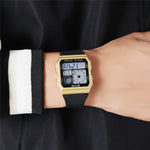 SKMEI 2347 Square Electronic Watch for Men Multifunction Sports Student Wristwatch with EL Backlit