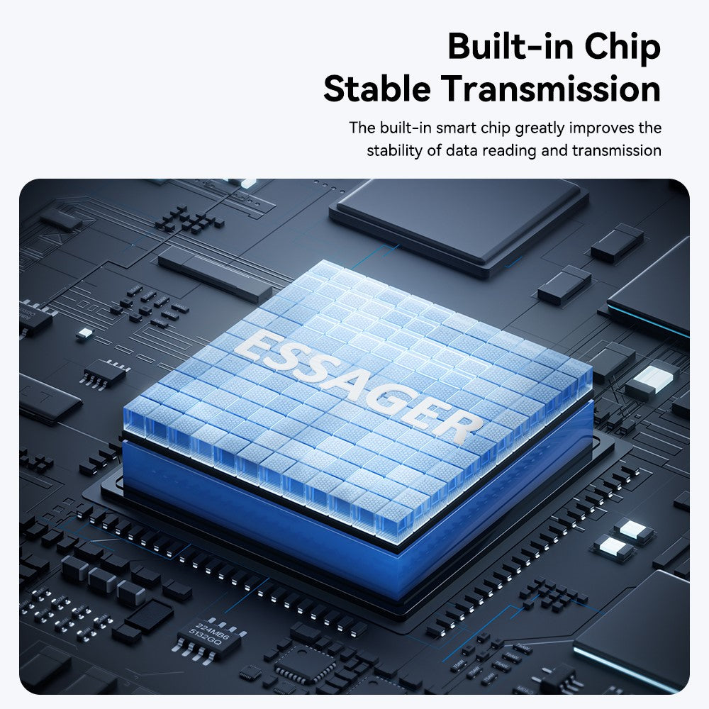 ESSAGER ES-DK02 2 in 1 TF Card Reader USB-A / Type-C Mini Adapter for SD Cards Fast Data Transfer