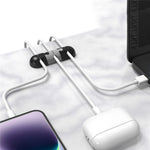 AHASTYLE PT-WE19 Desktop Cable Organizer Silicone Cord Management System Clip Holder