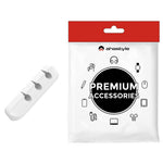 AHASTYLE WG144 Silikone Kabelclips Ledningsorganisering 3-Hullers Selvklæbende Ledningsholder