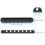 AHASTYLE WG144 Silicone Cable Clip Organizer 7-Hole Wire Management Cord Holder