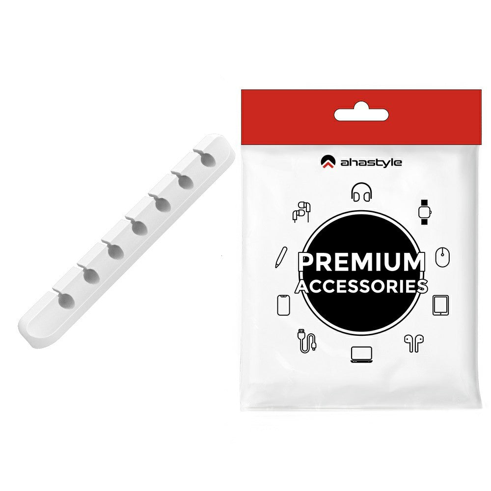 AHASTYLE WG144 Silicone Cable Clip Organizer 7-Hole Wire Management Cord Holder