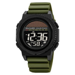SKMEI 2358 Solar Powered Digital Watch Electronic Waterproof Sports Wristwatch with EL Backlight