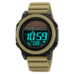 SKMEI 2358 Solar Powered Digital Watch Electronic Waterproof Sports Wristwatch with EL Backlight