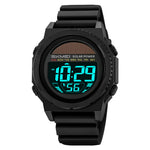 SKMEI 2358 Solar Powered Digital Watch Electronic Waterproof Sports Wristwatch with EL Backlight