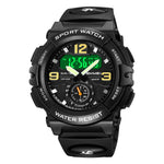 SKMEI 2341 Digital Sports Watch Camouflage Design Waterproof Alarm Watch with LED Backlight
