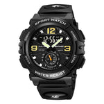 SKMEI 2341 Digital Sports Watch Camouflage Design Waterproof Alarm Watch with LED Backlight