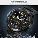 SKMEI 2341 Digital Sports Watch Camouflage Design Waterproof Alarm Watch with LED Backlight